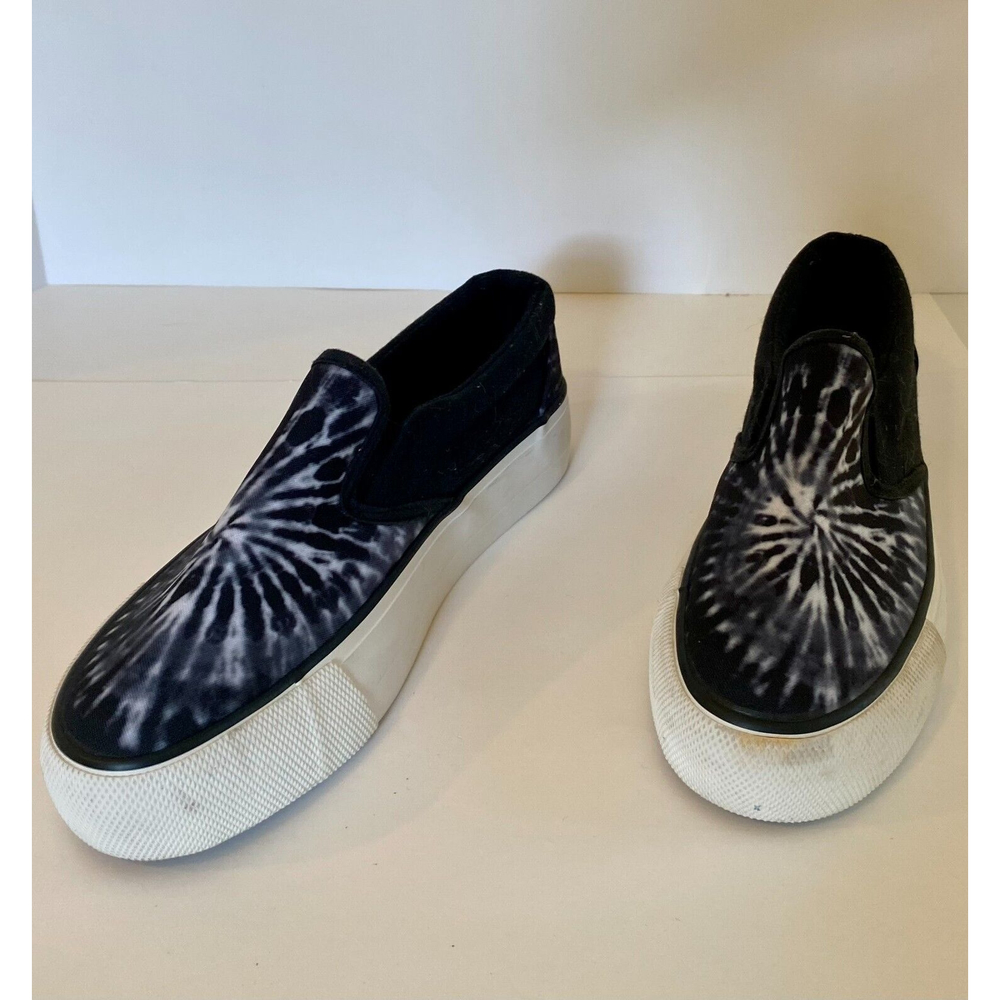 Mudd Poppy Slip On Black Tie Dye Size 7 Shoes Black Tie Dye - Picture 9 of 9